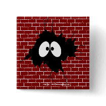 Hole in the Wall Button by screwballgraphics Hole in the Wall Button