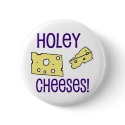 Holey Cheeses! buttons by irregulargoods Holey Cheeses! buttons