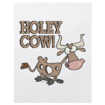 holey cow funny holy cow pun cartoon flyer