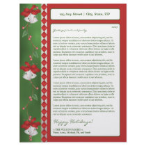 Holiday Annual Newsletter Letterhead: bells_2