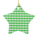 Holiday Argyle Star Ornament ornament