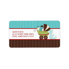 Holiday Baby Shower Address Mailing Labels label
