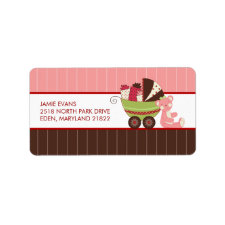 Holiday Baby Shower Address Mailing Labels label