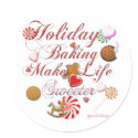 Holiday Baking stickers