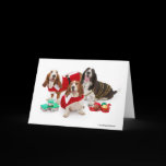 Holiday bassets cards