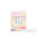 Holiday best colorful Christmas greeting non-photo card
