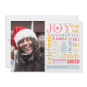 Holiday best colorful Christmas greeting photo invitation
