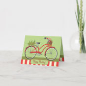 Holiday Bicycle Cards