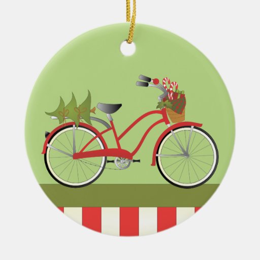 holiday bicycle double sided ceramic round christmas holiday bicycle double sided ceramic round christmas