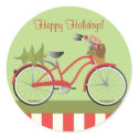 Holiday Bicycle stickers by trennea Holiday Bicycle stickers