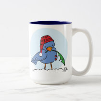 Holiday Birdie Mug by Madsahara mugs