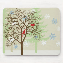 Holiday Birds Mousepad