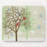 Holiday Birds Mousepad