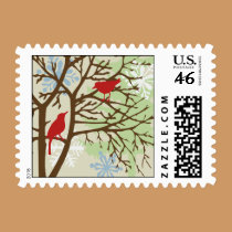 Holiday Birds Postage postage