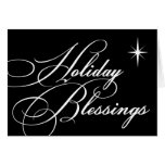 Holiday blessings bright star custom business logo card