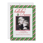 Holiday Blessings - Photo Holiday Card Personalized Invitation