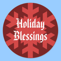 "Holiday Blessings" Snowflake [1] stickers