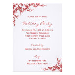 Holiday Blossoms Holiday Party Invitations