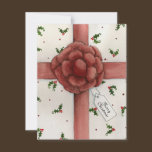 Holiday Bow Christmas Invitation invitations