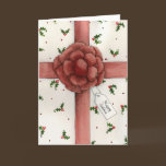 Holiday Bow Solstice Card cards