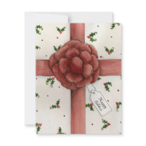 Holiday Bow Solstice Invitation by 13BlackCatsDesigns Holiday Bow Solstice Invitation