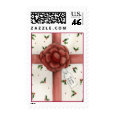 Holiday Bow Solstice Postage Stamp