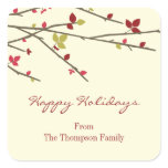 Holiday Branches Holiday Gift Stickers stickers