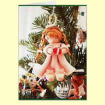 Holiday Bunny Boot Girl cards
