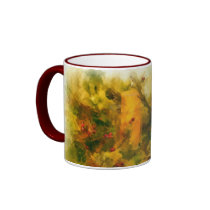 Holiday Candle and Greens Mug