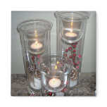 Holiday Candle Light Fridge Magnet