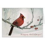 Holiday Cardinal Greeting Card