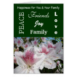 Holiday Cards Happiness You & Your Family Floral