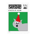 Holiday Cat stamp