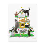 Holiday Cat Tree 2011 Pocket Calendar Post Card
