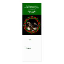 Holiday Celtic Mastiff Gift Tag profile cards by dunkirk Holiday Celtic Mastiff Gift Tag profile cards