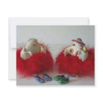 holiday chicks invitations