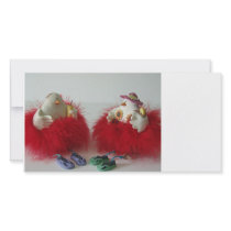 holiday chicks photo greeting card