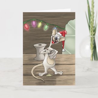 Holiday Christmas Cards: A Creature was stirring card