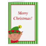 Holiday Christmas ELF Santa's helper Card