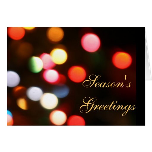 Holiday Christmas Lights Greeting Card