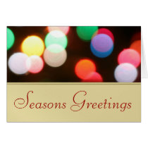Holiday Christmas Lights Greeting Card