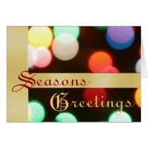 Holiday Christmas Lights Greeting Card