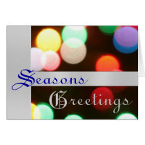 Holiday Christmas Lights Greeting Card