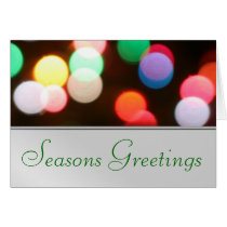 Holiday Christmas Lights Greeting Card
