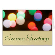 Holiday Christmas Lights Greeting Card