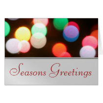 Holiday Christmas Lights Greeting Card