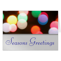 Holiday Christmas Lights Greeting Card