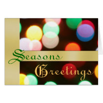 Holiday Christmas Lights Greeting Card