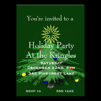 Holiday Christmas Tree Party invitations