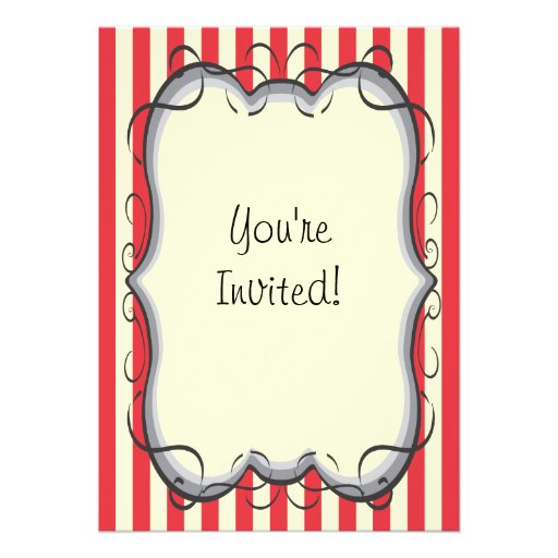 Holiday Christmas Victorian Tea Party Invitation